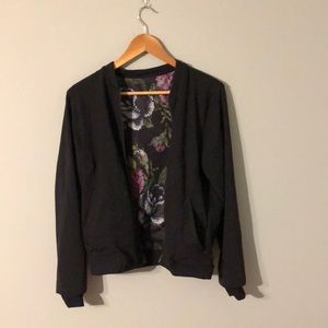 Lululemon medium reversible floral bomber jacket